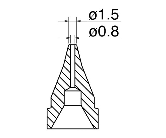 Vòi phun hàn dùng cho máy FR410-81 HAKKO N61-02