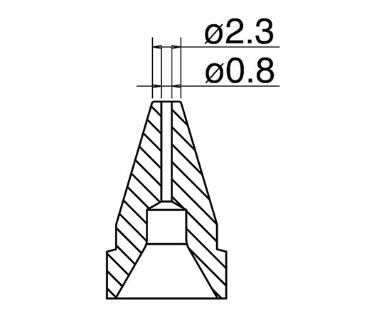 Vòi phun hàn dùng cho máy FR410-81 HAKKO N61-07