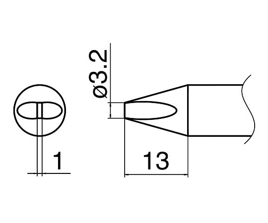 HAKKO T33-D32 High-Power Soldering Iron Tip