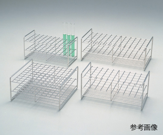 SANWAKAKEN SS12-100 Stainless Steel Test Tube Stand φ12mm 6 x 12 Array